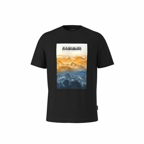 T-shirt med kortärm Herr Napapijri S-Rollin Ss Svart - L
