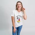 Miniatyrbild 4 av 4: T-shirt med kortärm Dam Mickey Mouse Vit - XS