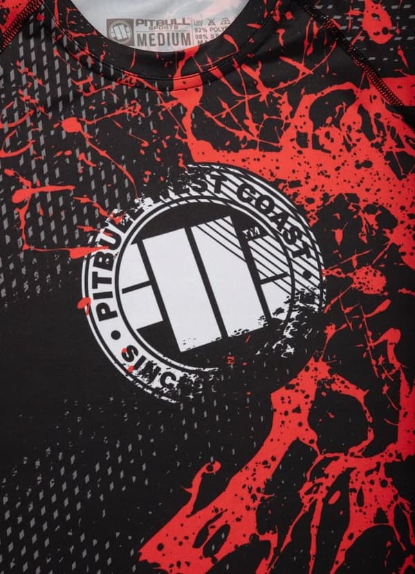 Pit Bull Rashguard Blood Dog Kortærmet M