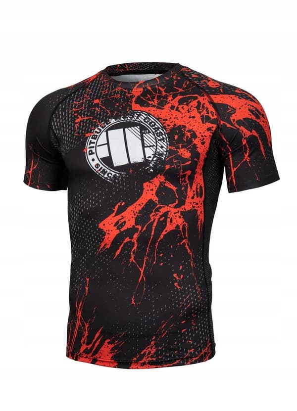 Pit Bull Rashguard Blood Dog Kortærmet M