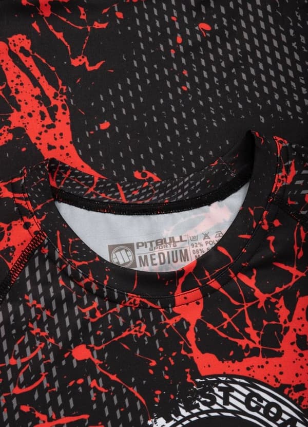 Pit Bull -rashguard Blood Dog -lyhythihainen paita, L