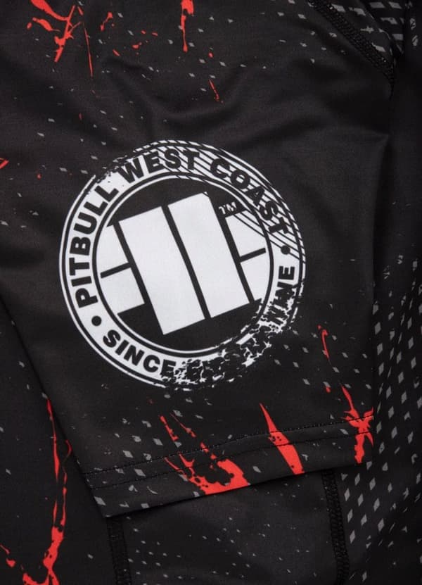 Pit Bull -rashguard Blood Dog -lyhythihainen paita, L
