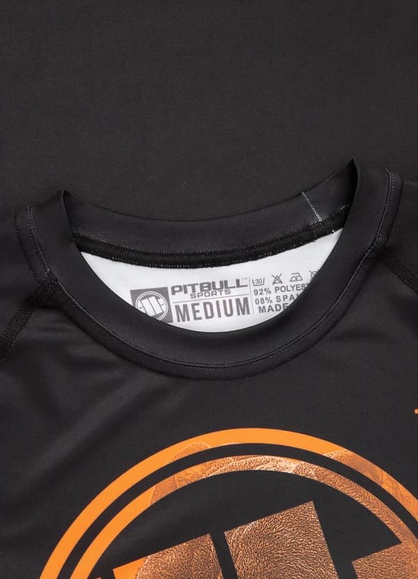 Pit Bull Rashguard Kortærmet Kortærmet Orange Hund 2020 M