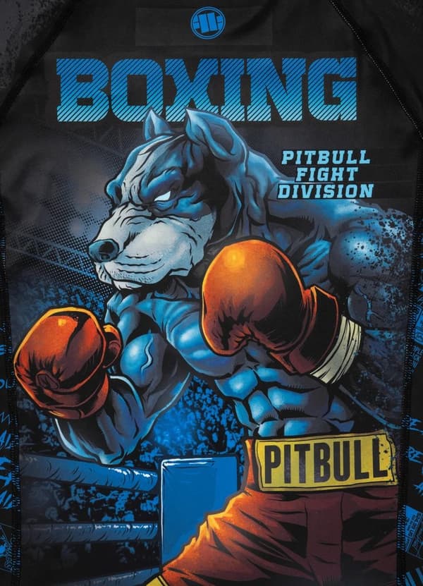 Pit Bull -rashguard-paita, lyhythihainen, Masters Of Boxing -malli, M