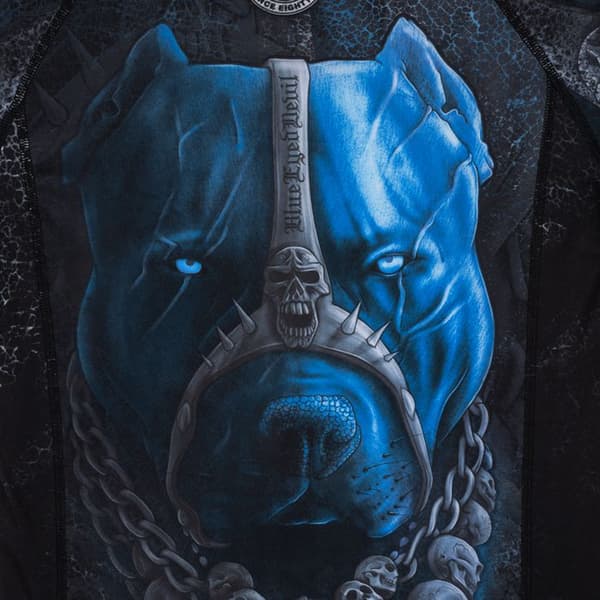 Pit Bull Rashguard Skull Dog Långärmad M