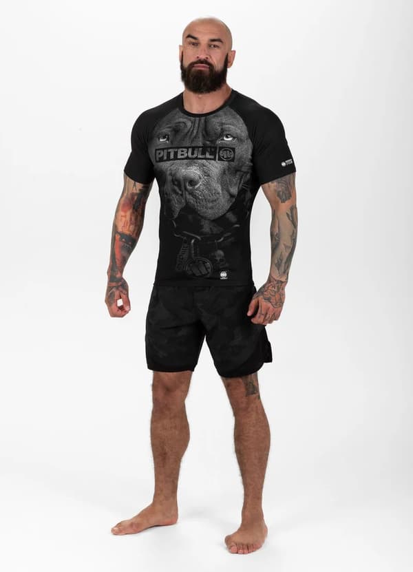 Pit Bull -rashguard-paita, lyhythihainen, syntynyt vuonna 1989, M
