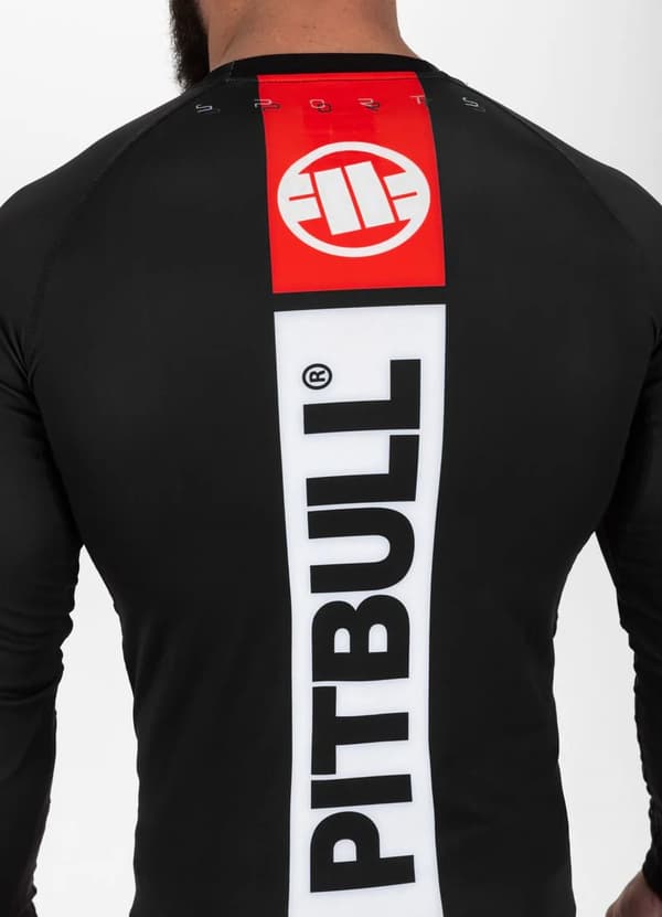 Pit Bull Rashguard Långärmad Hilltop Sports Svart L