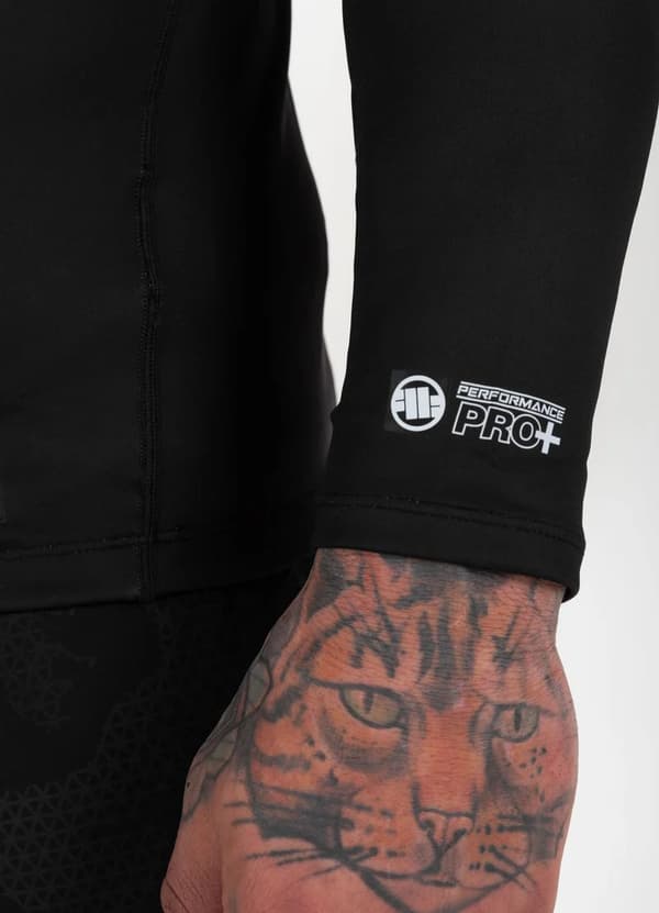 Pit Bull Rashguard Långärmad Hilltop Sports Svart L