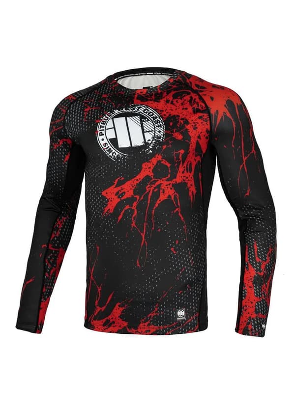 Pit Bull Rashguard Performance Blood Dog -pitkähihainen paita, L