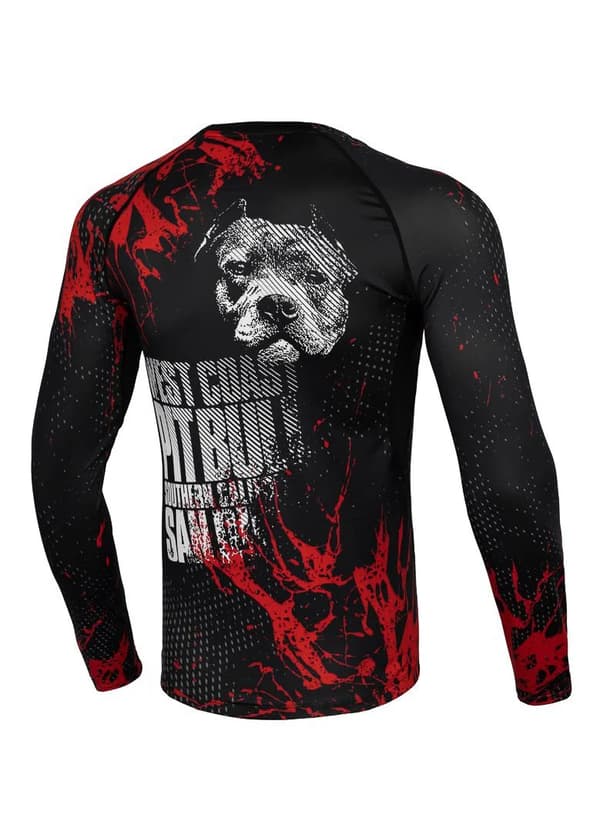 Pit Bull Rashguard Performance Blood Dog -pitkähihainen paita, L