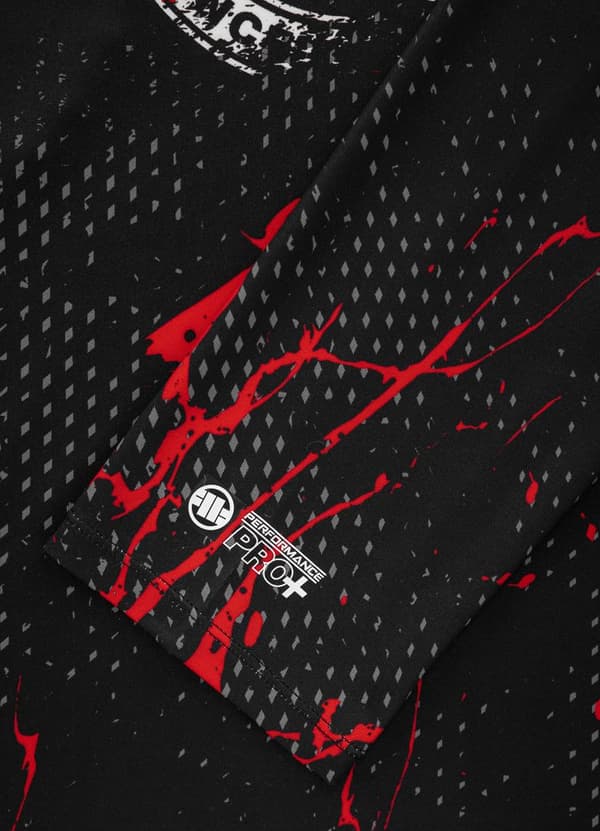 Pit Bull Rashguard Performance Blood Dog -pitkähihainen paita, L
