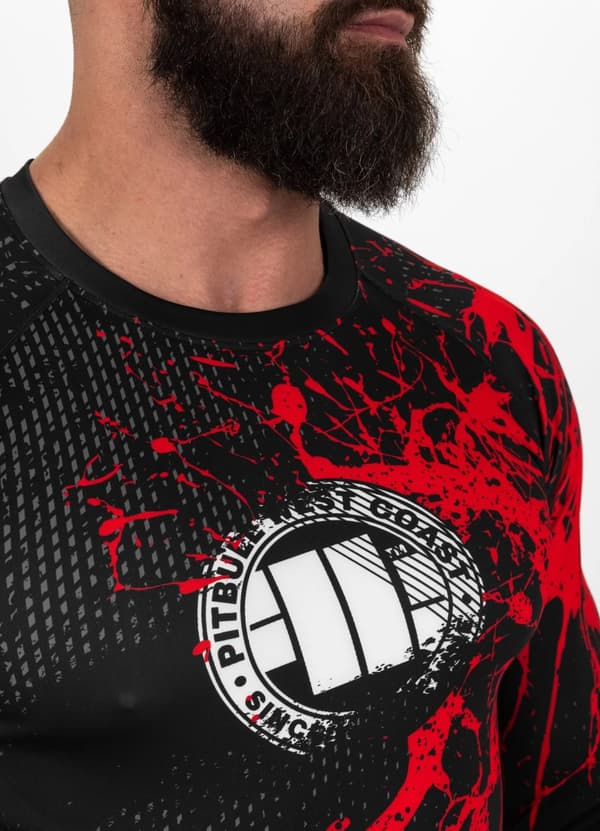 Pit Bull Rashguard Performance Blood Dog -pitkähihainen paita, L
