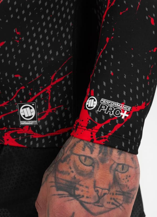 Pit Bull Rashguard Performance Blood Dog -pitkähihainen paita, L