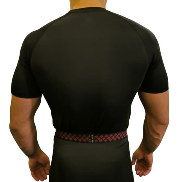 WarHouse Rashguard Kortärmad Liten Logo Svart XXL