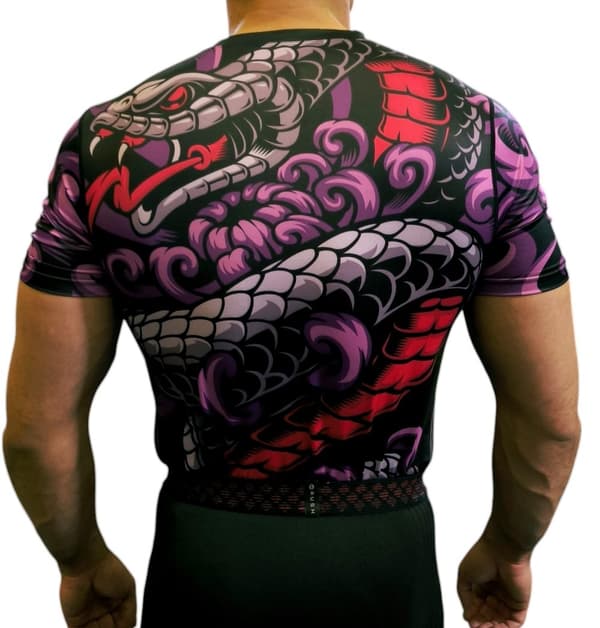 WarHouse Rashguard Kortärmad "Viper" Svart XL
