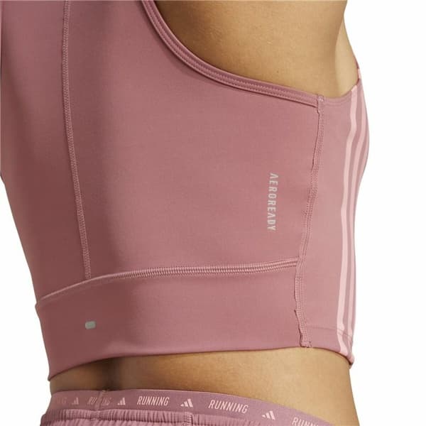 Kortærmet T-shirt til Mænd Adidas Own The Run Pink - XS