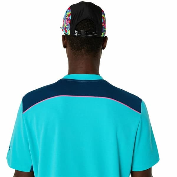 Kortærmet T-shirt til Mænd Asics Padel Court Ss Top Blå Himmelblå - S