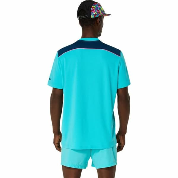 Kortærmet T-shirt til Mænd Asics Padel Court Ss Top Blå Himmelblå - S