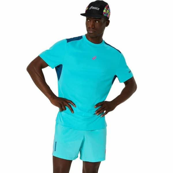 Kortærmet T-shirt til Mænd Asics Padel Court Ss Top Blå Himmelblå - S