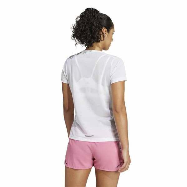 Kortærmet T-shirt til Mænd Adidas Terrex Agravic Hvid - XS