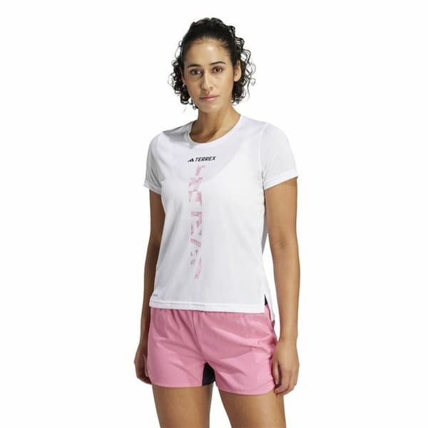 Kortærmet T-shirt til Mænd Adidas Terrex Agravic Hvid - M