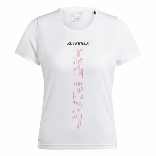 Kortærmet T-shirt til Mænd Adidas Terrex Agravic Hvid - M