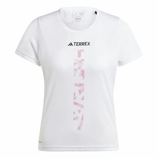 Kortærmet T-shirt til Mænd Adidas Terrex Agravic Hvid - M