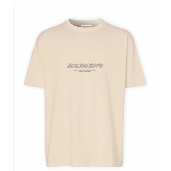 T-shirt med kortärm Herr Jack & Jones JORBRONX TEE SS CREW NECK FST 12263936 Beige - XXL