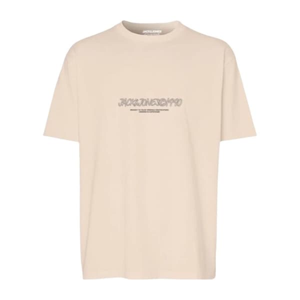 T-shirt med kortärm Herr Jack & Jones JORBRONX TEE SS CREW NECK FST 12263936 Beige - XXL