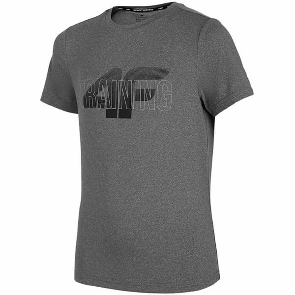 T-shirt med kortärm Barn 4F JTSMF001 Grå - 9-10 år