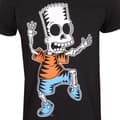 Miniatyrbild 2 av 3: T-shirt med kortärm The Simpsons Skeleton Bart Svart Unisex - L