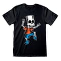 Miniatyrbild 1 av 3: T-shirt med kortärm The Simpsons Skeleton Bart Svart Unisex - L