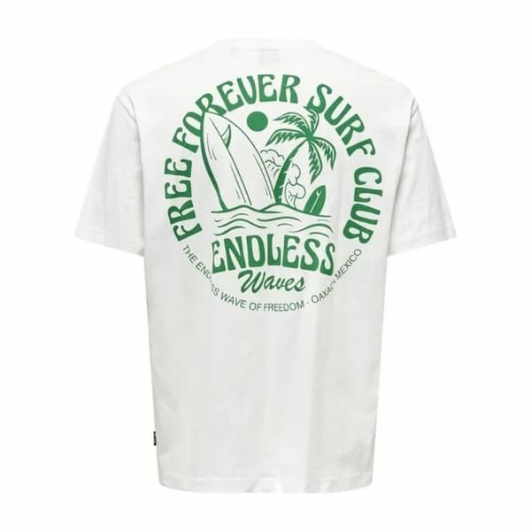 T-shirt med kortärm Herr Only & Sons Onskylan Rlx Icon - S