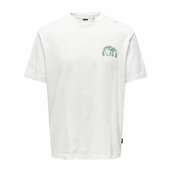 T-shirt med kortärm Herr Only & Sons Onskylan Rlx Icon - S