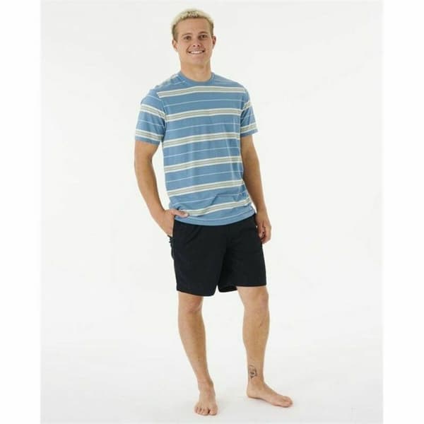 T-shirt Rip Curl Surf Revival Stripe Akvamarin Mænd - S