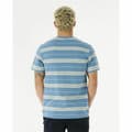 Miniatyrbillede 2 af 9: T-shirt Rip Curl Surf Revival Stripe Akvamarin Mænd - S