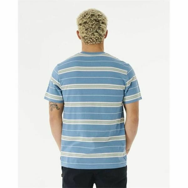 T-shirt Rip Curl Surf Revival Stripe Akvamarin Mænd - S
