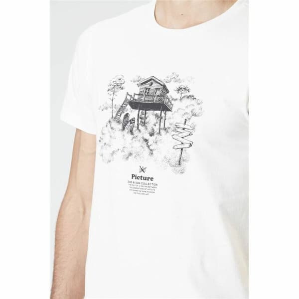 T-shirt Picture DS Surf Cabin Natural Hvid - L