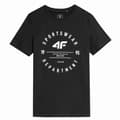 Miniatyrbillede 4 af 11: Kortærmet T-shirt til Børn 4F M294 Deep Sort - 11-12 år