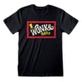Miniatyrbillede 1 af 2: Unisex Kortærmet T-shirt Willy Wonka Wonka Bar Sort - XL