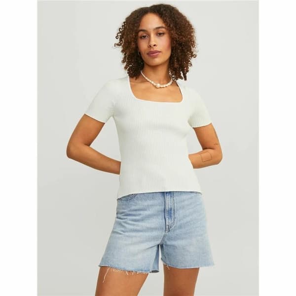 Kortærmet T-shirt til Kvinder Jxsky Ss Jack & Jones Cloud Dancer Varm hvid - XS