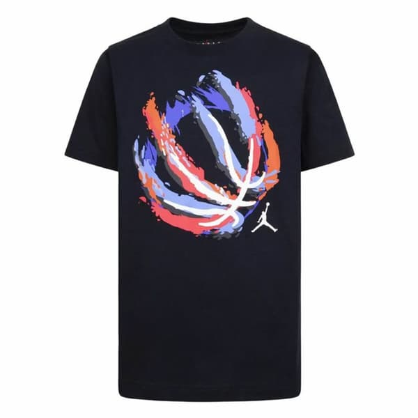 Børne Kortærmet T-shirt Jordan Jdb Bball Fire Ss Sort - 7 år