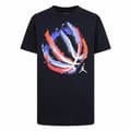 Miniatyrbillede 1 af 4: Børne Kortærmet T-shirt Jordan Jdb Bball Fire Ss Sort - 7 år