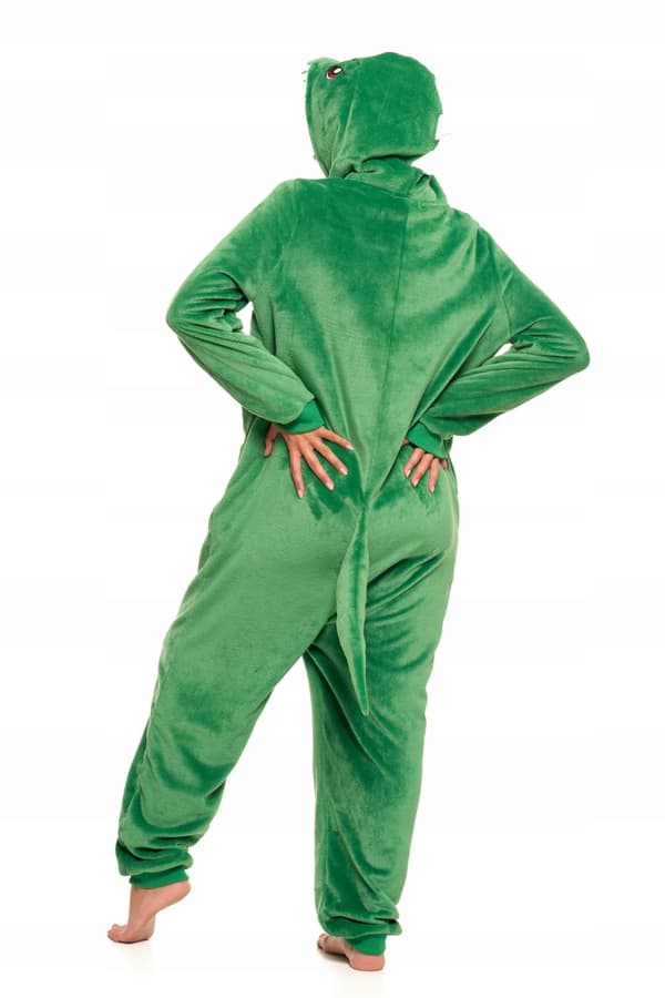 Unisex pyjamas med huva och dinosaurie, MORAJ XL