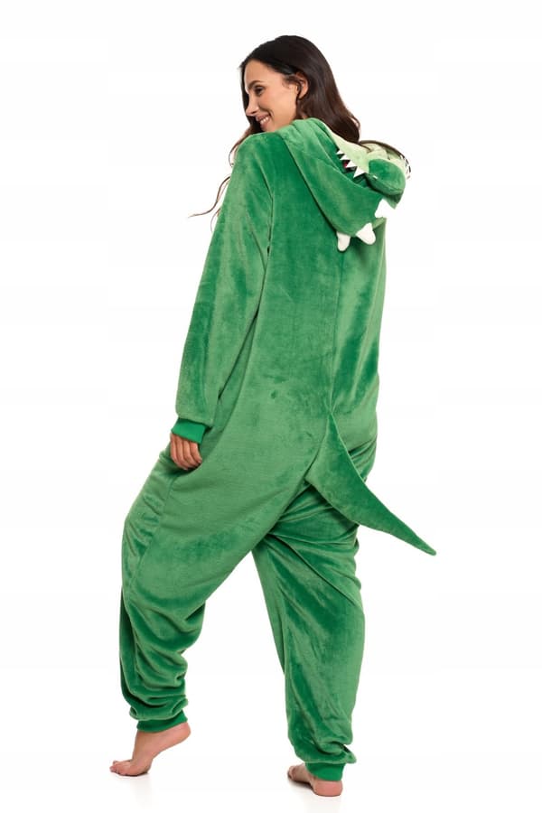 Unisex pyjamas med huva och dinosaurie, MORAJ XL