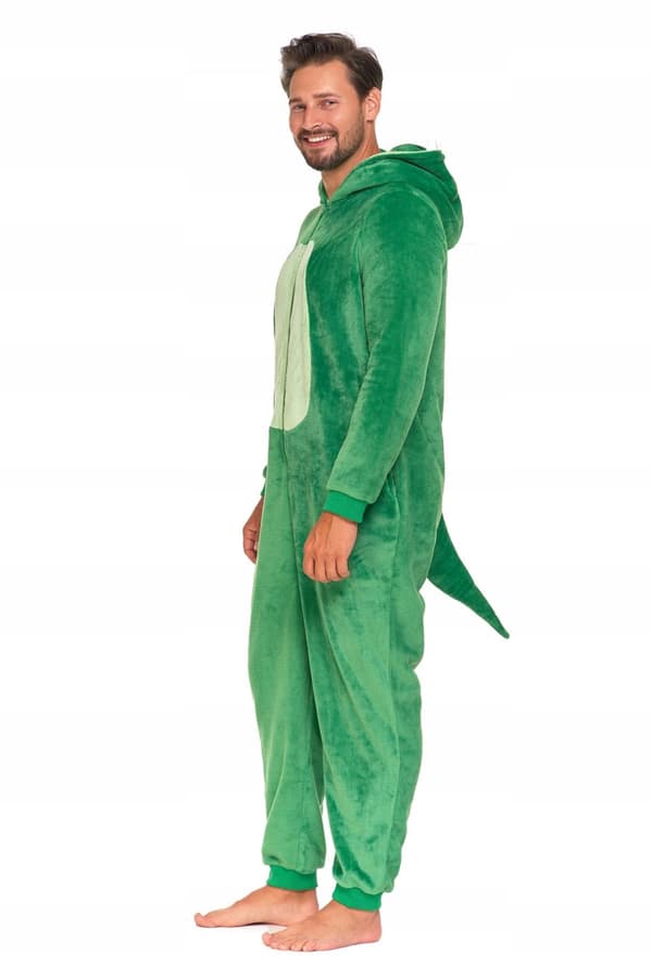 Unisex pyjamas med huva och dinosaurie, MORAJ XL