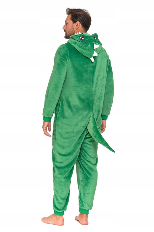 Unisex pyjamas med huva och dinosaurie, MORAJ XL