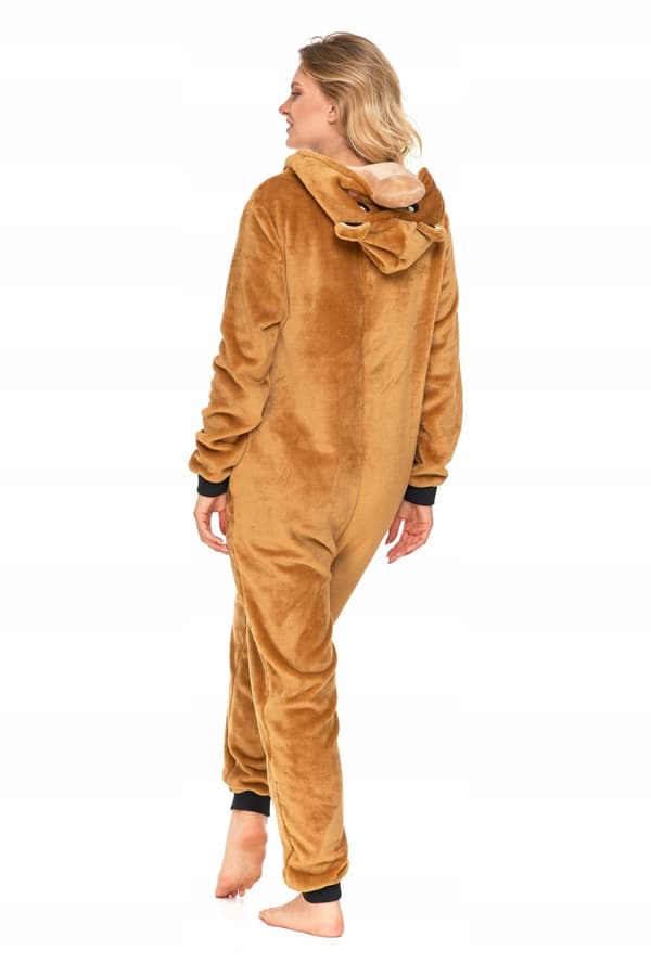 ONESIE BEAR Unisex Pyjamas med Huva MORAJ S