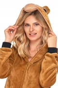 Miniatyrbild 5 av 8: ONESIE BEAR Unisex Pyjamas med Huva MORAJ S