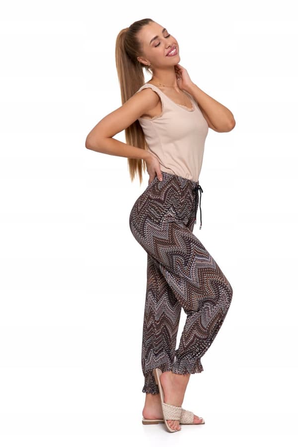 Aladdin Loose naisten haaremihousut kiristysnyörillä Airy MORAJ 2XL